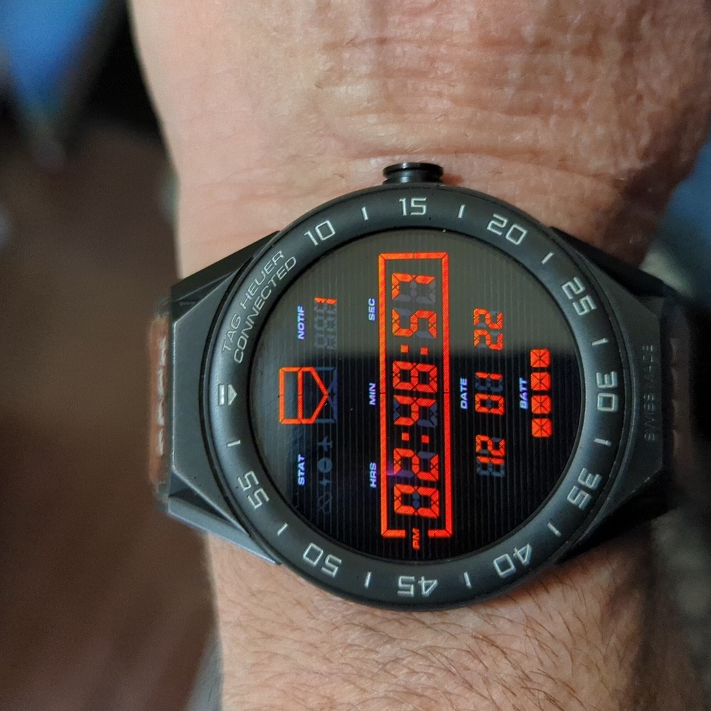 TAG Heuer Connected Modular 45mm Smartwatch Titanium 2nd Generation.